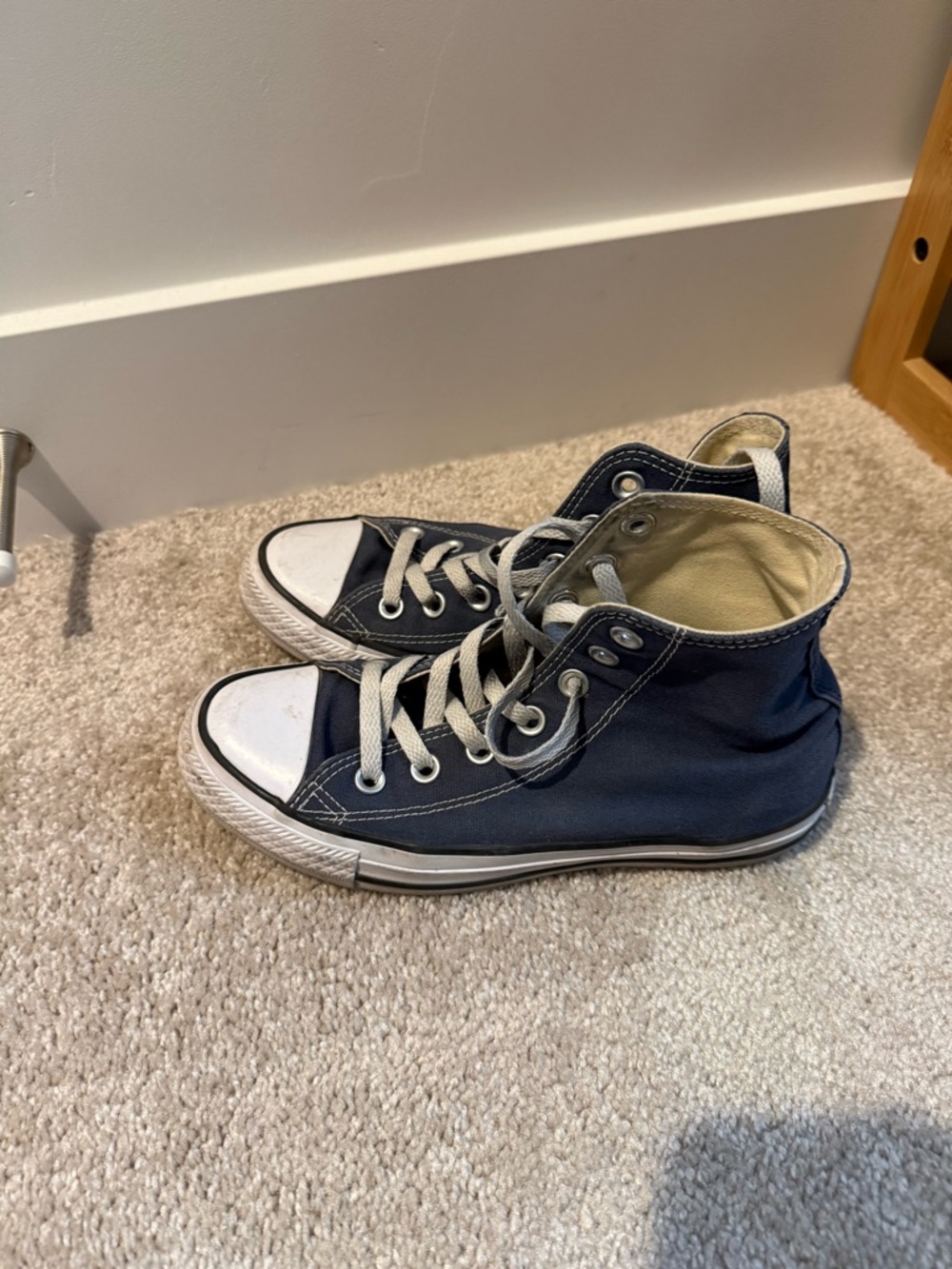 Converse Navy Blue High Tops